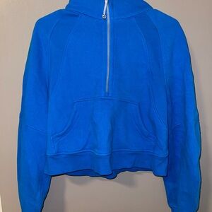 Electric Blue Lulu Lemon Scuba Jacket, Size XS/S